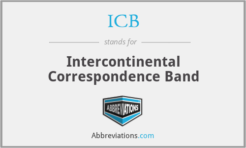 ICB - Intercontinental Correspondence Band
