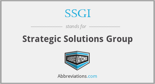 SSGI - Strategic Solutions Group