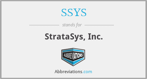 SSYS - StrataSys, Inc.