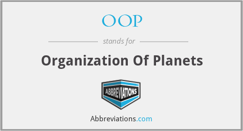 OOP - Organization Of Planets