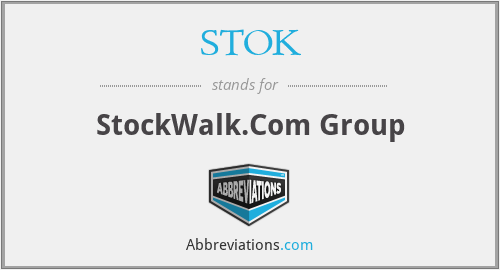 STOK - StockWalk.Com Group