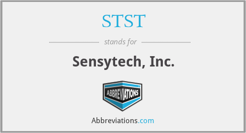 STST - Sensytech, Inc.