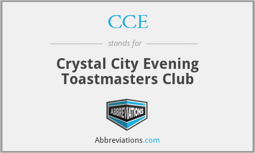CCE - Crystal City Evening Toastmasters Club