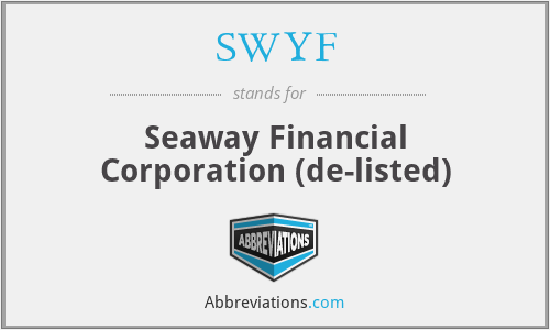 SWYF - Seaway Financial Corporation (de-listed)