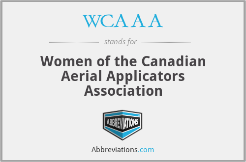 WCAAA - Women of the Canadian Aerial Applicators Association