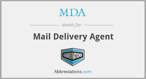 MDA - Mail Delivery Agent