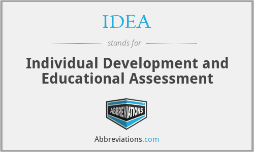 IDEA - Individual Development and Educational Assessment
