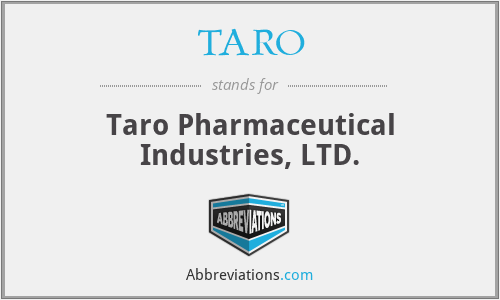 TARO - Taro Pharmaceutical Industries, LTD.