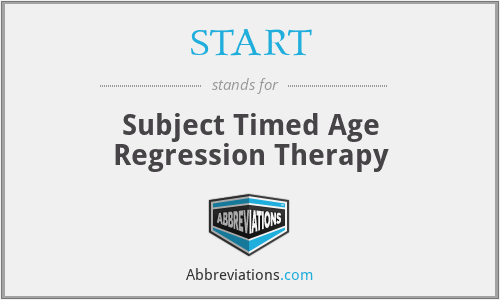 START - Subject Timed Age Regression Therapy