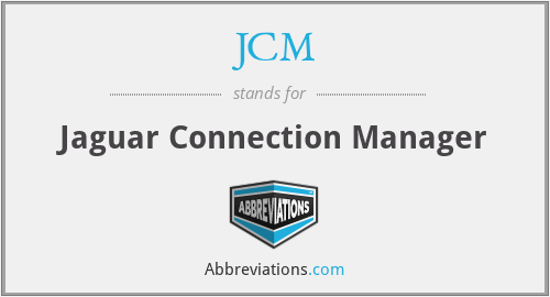 JCM - Jaguar Connection Manager