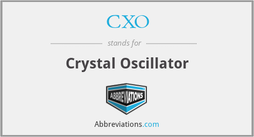 CXO - Crystal Oscillator