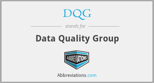DQG - Data Quality Group