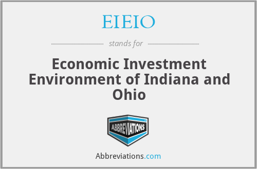 EIEIO - Economic Investment Environment of Indiana and Ohio