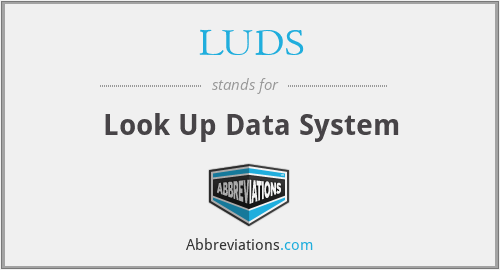 LUDS - Look Up Data System