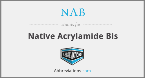 NAB - Native Acrylamide Bis