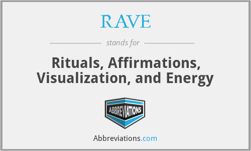 RAVE - Rituals, Affirmations, Visualization, and Energy