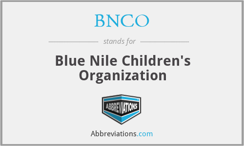 BNCO - Blue Nile Children's Organization