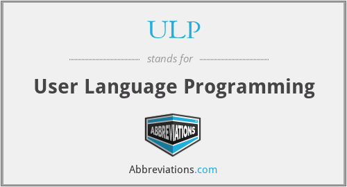 ULP - User Language Programming