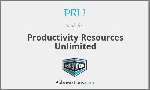 PRU - Productivity Resources Unlimited