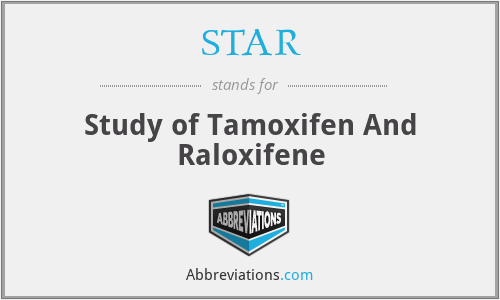 STAR - Study of Tamoxifen And Raloxifene