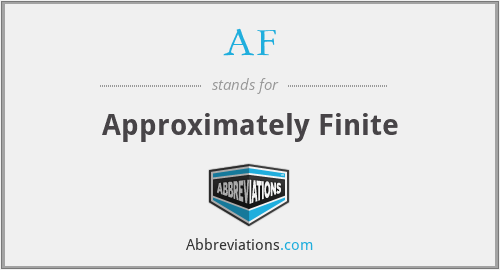 AF - Approximately Finite