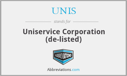 UNIS - Uniservice Corporation (de-listed)