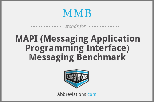 MMB - MAPI (Messaging Application Programming Interface) Messaging Benchmark