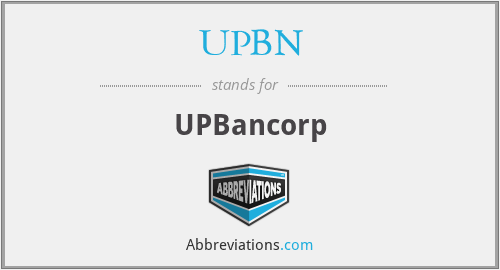 UPBN - UPBancorp