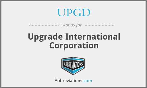 UPGD - Upgrade International Corporation