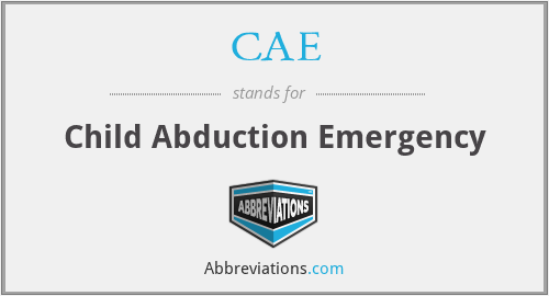 CAE - Child Abduction Emergency