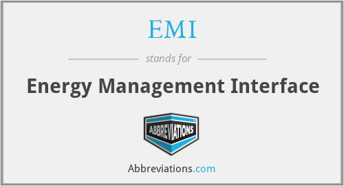 EMI - Energy Management Interface