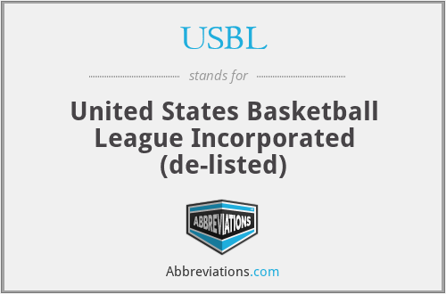 USBL - United States Basketball League Incorporated (de-listed)