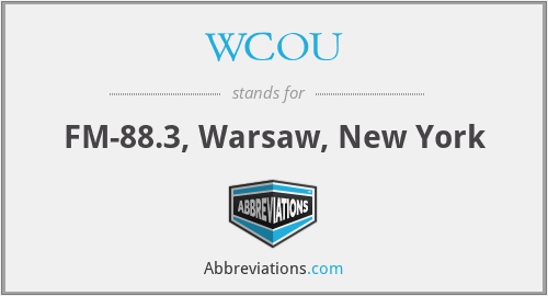 WCOU - FM-88.3, Warsaw, New York