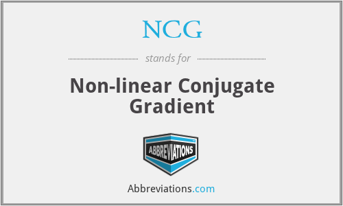 NCG - Non-linear Conjugate Gradient