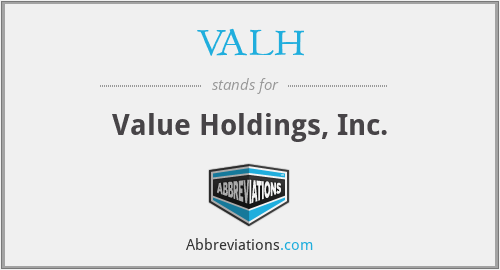 VALH - Value Holdings, Inc.