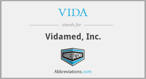 VIDA - Vidamed, Inc.