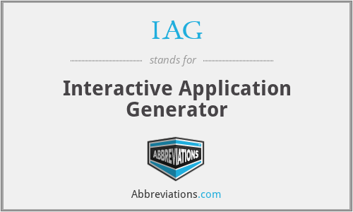 IAG - Interactive Application Generator