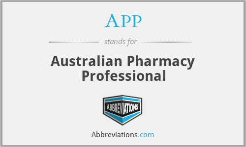 APP - Australian Pharmacy Professional
