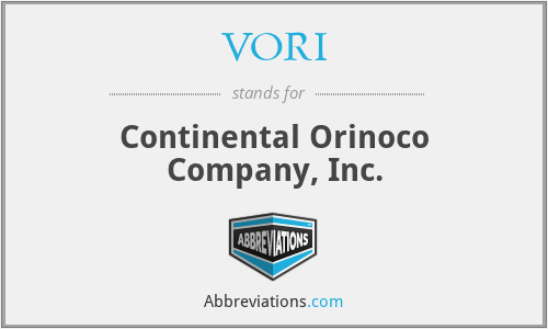 VORI - Continental Orinoco Company, Inc.