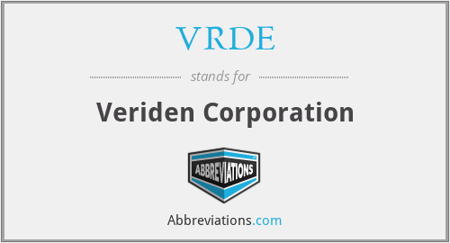 VRDE - Veriden Corporation