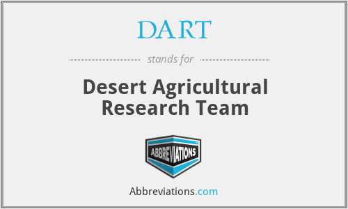 DART - Desert Agricultural Research Team