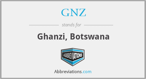 GNZ - Ghanzi, Botswana