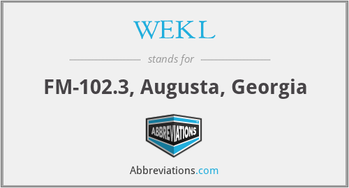 WEKL - FM-102.3, Augusta, Georgia