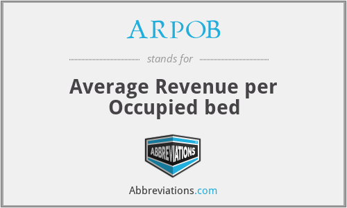 ARPOB - Average Revenue per Occupied bed