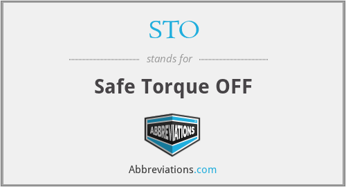 STO - Safe Torque OFF