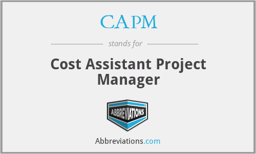 CAPM - Cost Assistant Project Manager