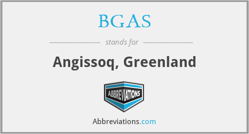 BGAS - Angissoq, Greenland