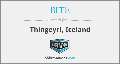 BITE - Thingeyri, Iceland
