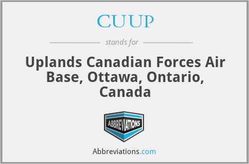 CUUP - Uplands Canadian Forces Air Base, Ottawa, Ontario, Canada