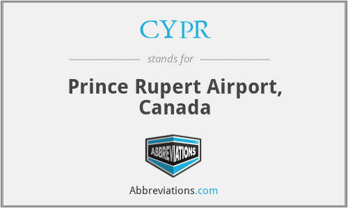 CYPR - Prince Rupert Airport, Canada